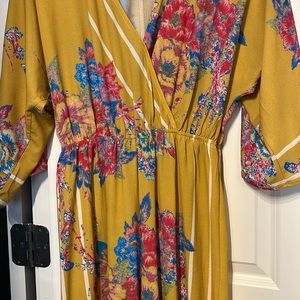 Floral wide leg jumpsuit